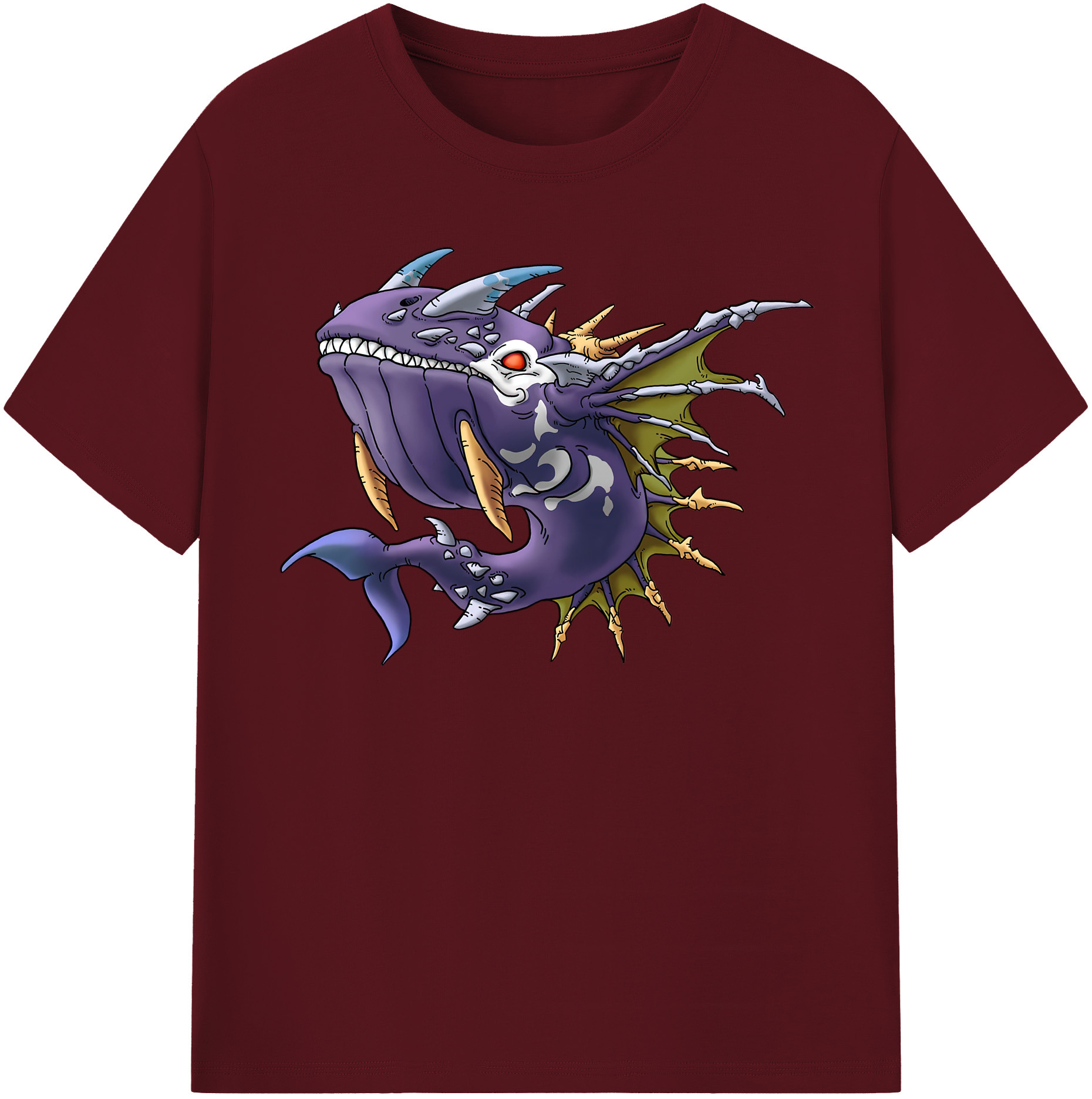 （画像用） ドラゴンクエスト Doragon Kuesuto Dragon Quest 綿100％半袖Tシャツ（フロントプリント）